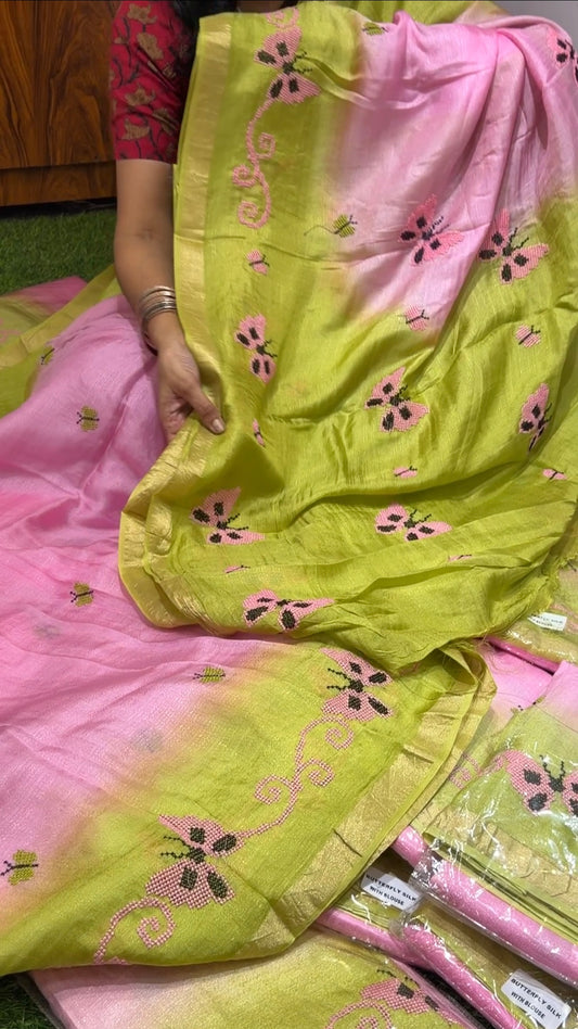 Butterfly silk Saree