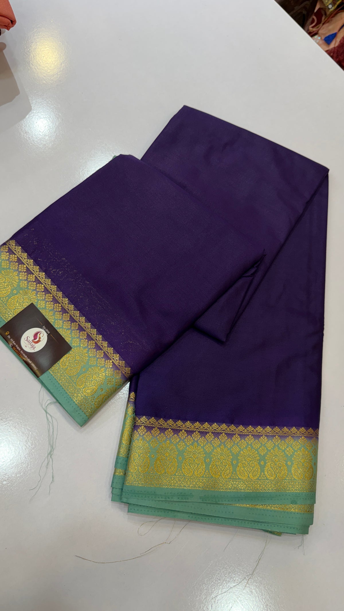 Mysore Silk Saree – Purple