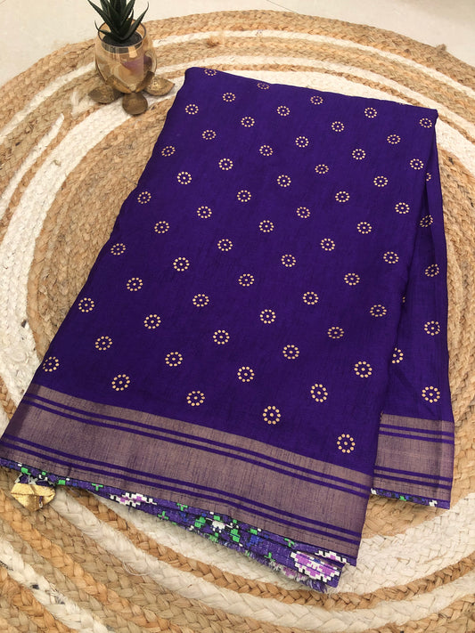 Jute Georgette saree