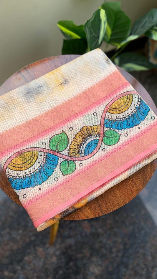 Semi silk Kota Peach