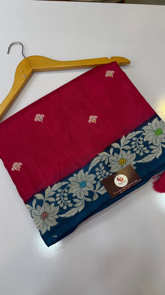 Banaras Soft Dupion Silk Fancy Pattu Saree