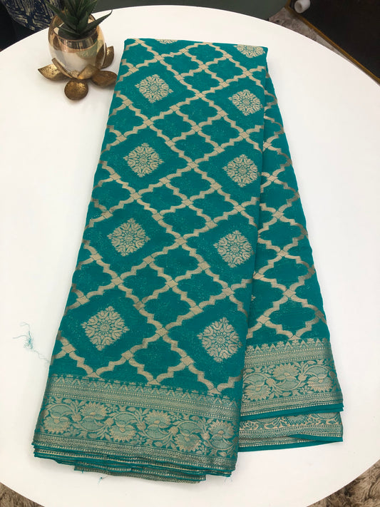 Zaree Chiffon saree