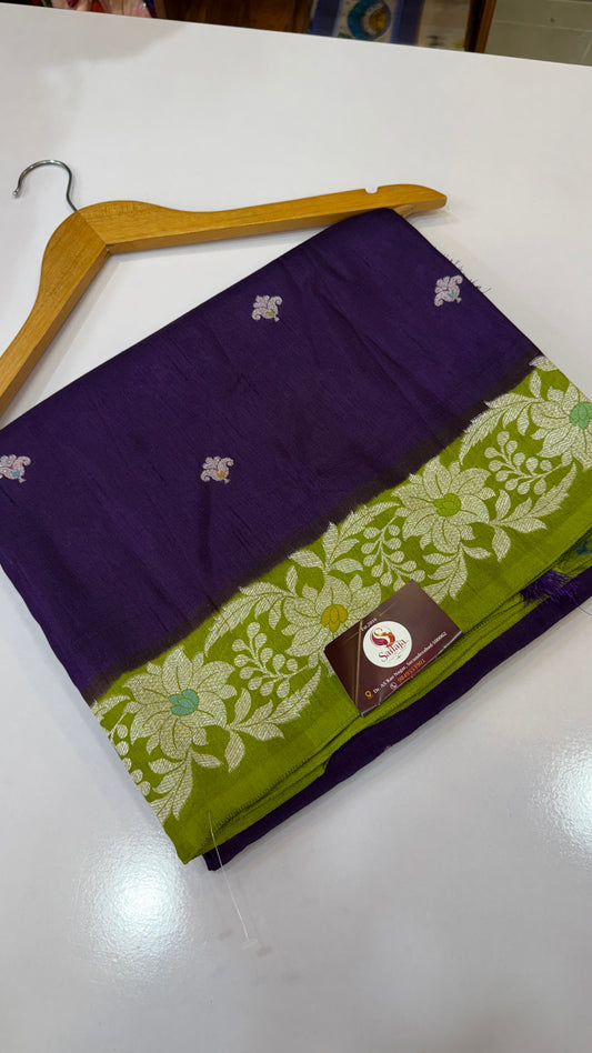 Banaras Soft Dupion Silk Fancy Pattu Saree