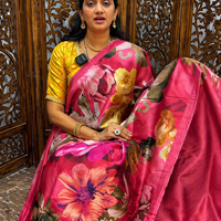 Butter crepe silk saree
