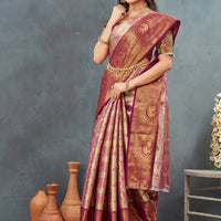 Elegant orange color saree