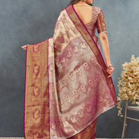 Elegant orange color saree