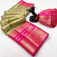 KANJIVARAM SEMI PATTU SAREE