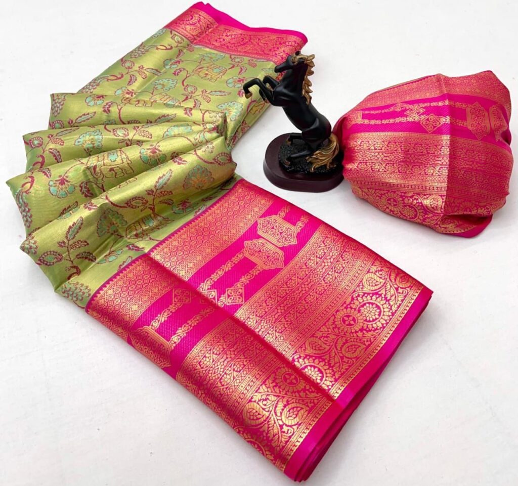 KANJIVARAM SEMI PATTU SAREE