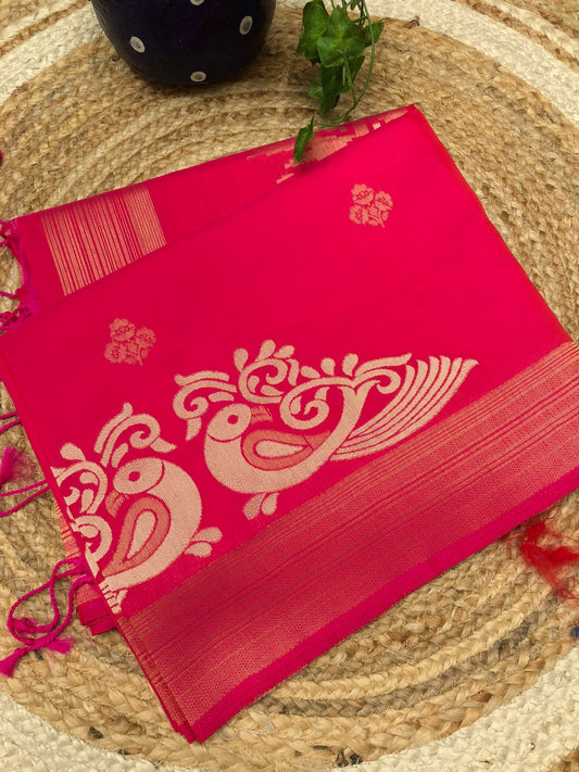 Banarasi Soft Katan Semi Pattu