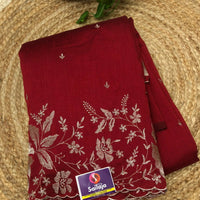 Soft Silk Sarees with Cutwork Borders