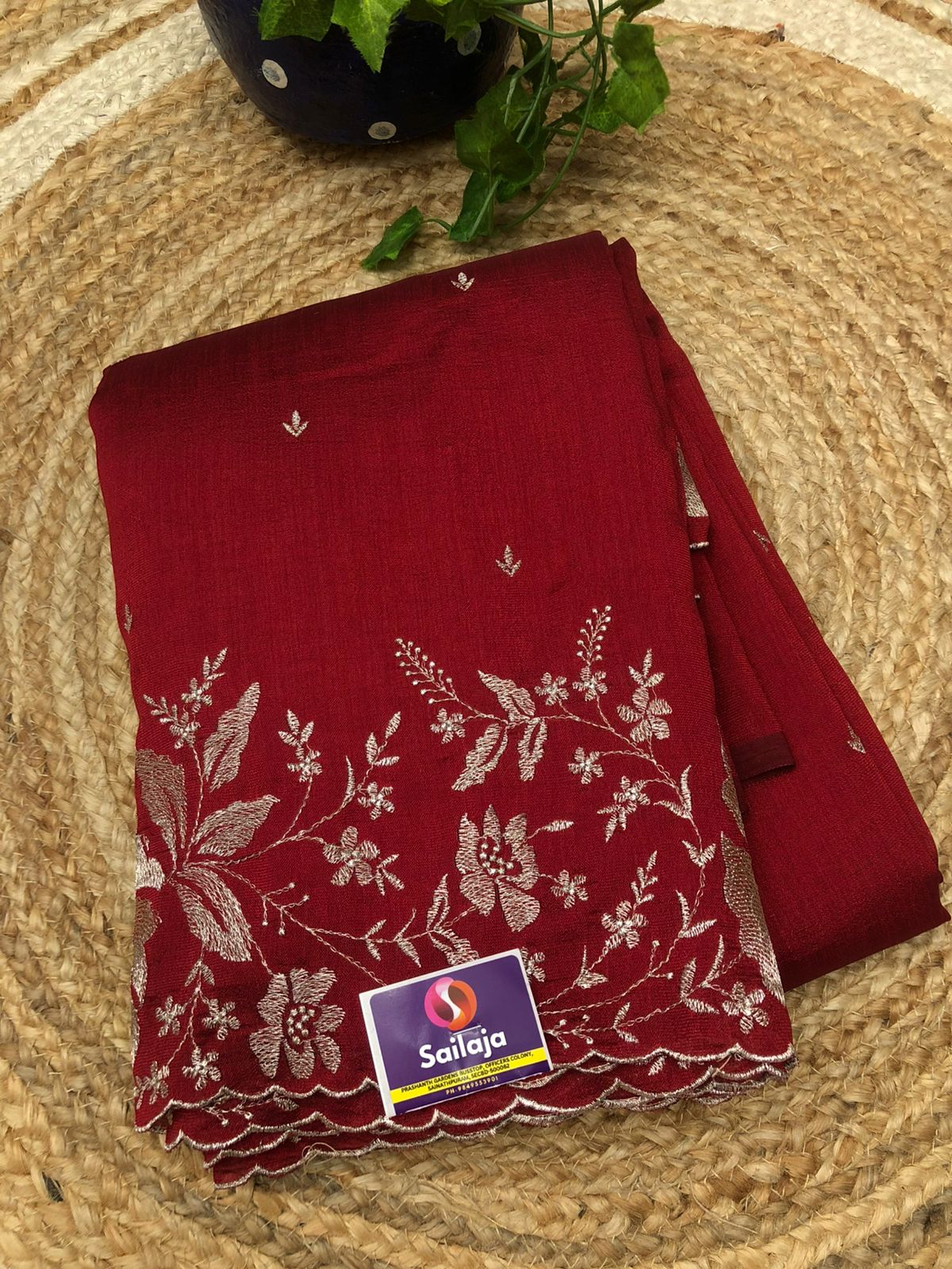 Soft Silk Sarees with Cutwork Borders