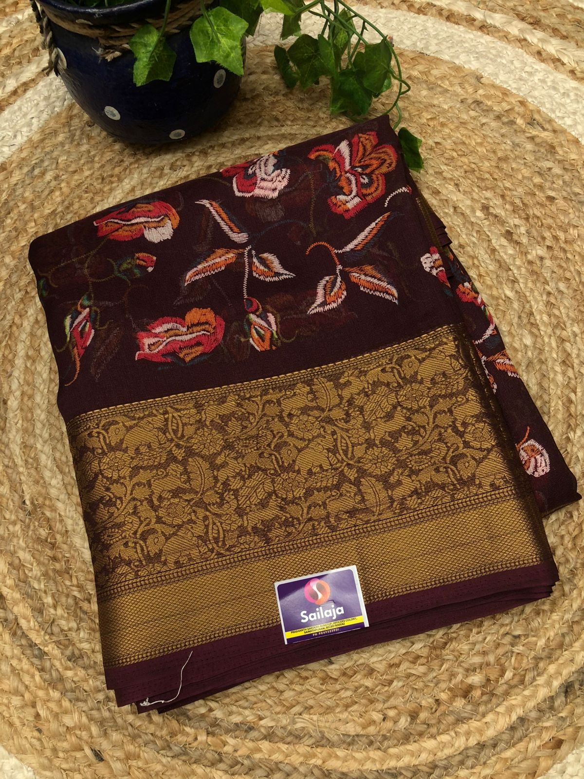 Khadi Georgette Saree