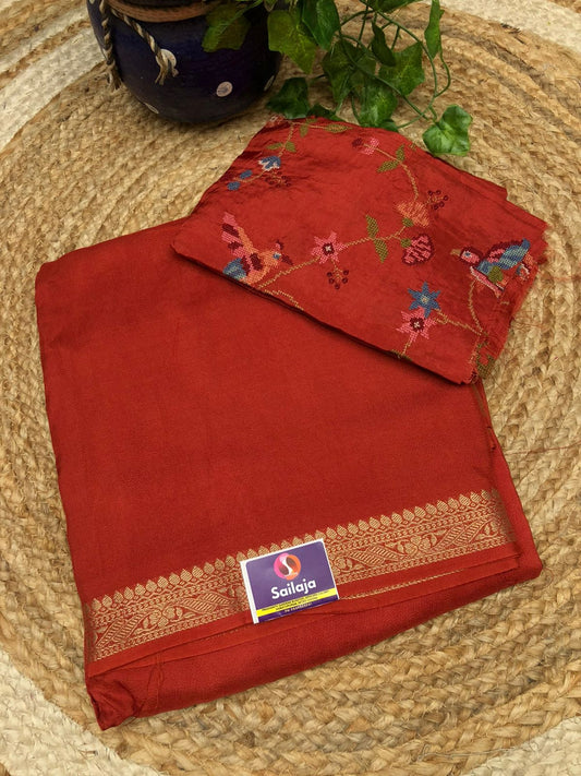 Premium Quality Binny Crepe Silk Saree